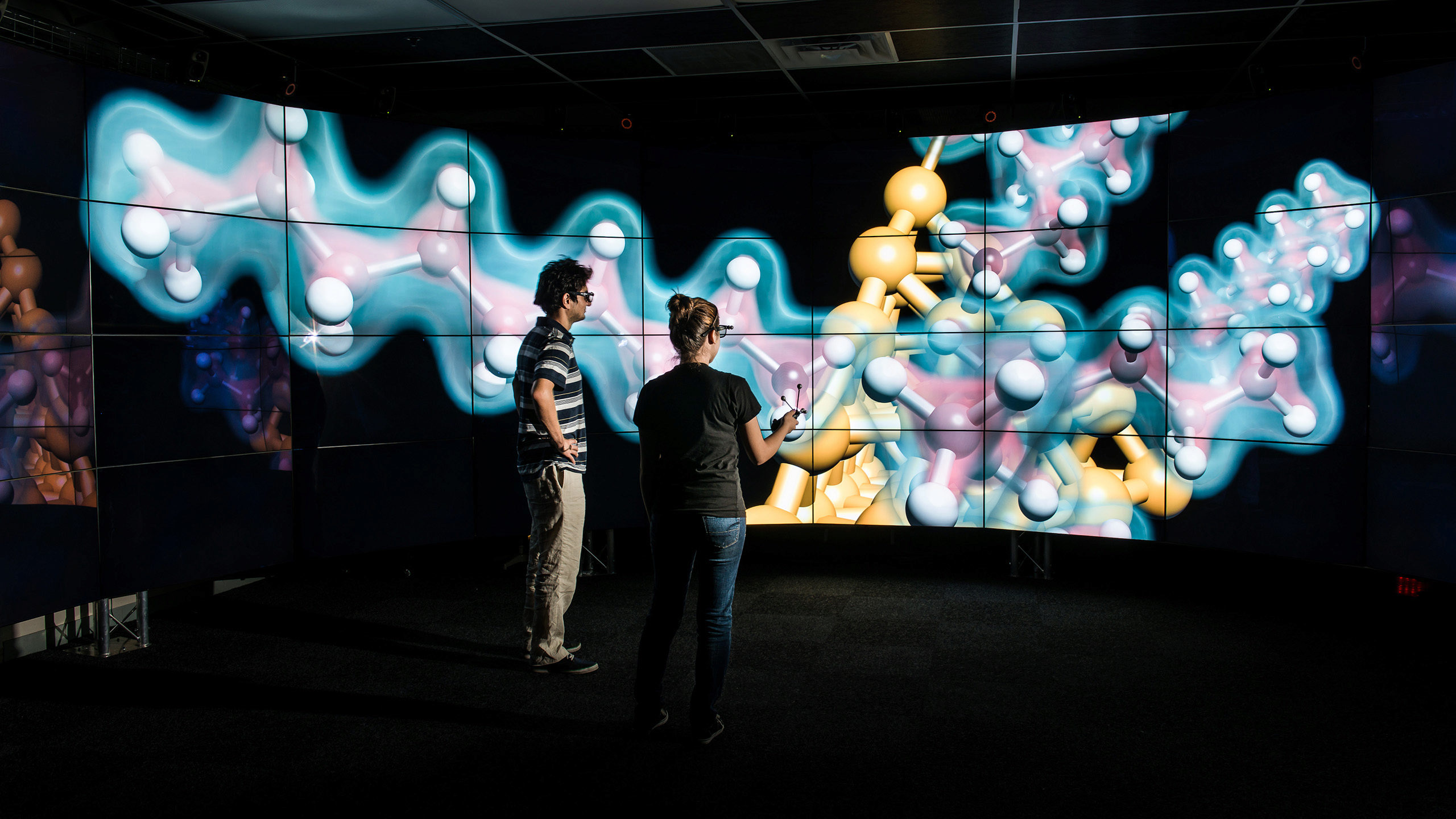 Electron Density displayed in EVL’s CAVE2