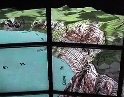 Close-up of EVL’s Varrier - a full, high-resolution autostereo VR system with viewer-centered perspective and large angles of view.