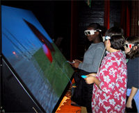 One of Kevin Harris’s groups collecting data in the virtual field