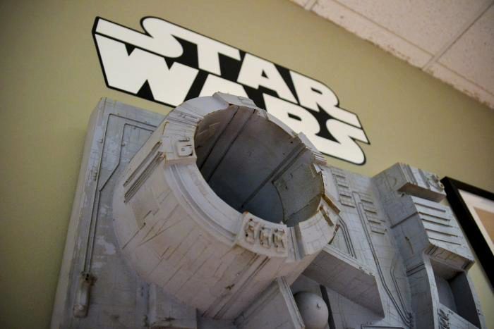 Physical model used to make computer generated Death Star for Star Wars