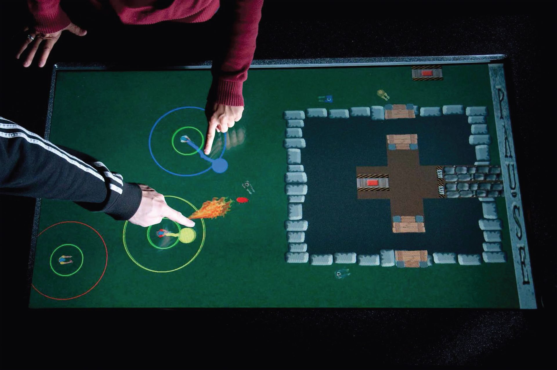 Zombie Apocalypse Gameplay on EVL’s TacTile Multi-touch Display