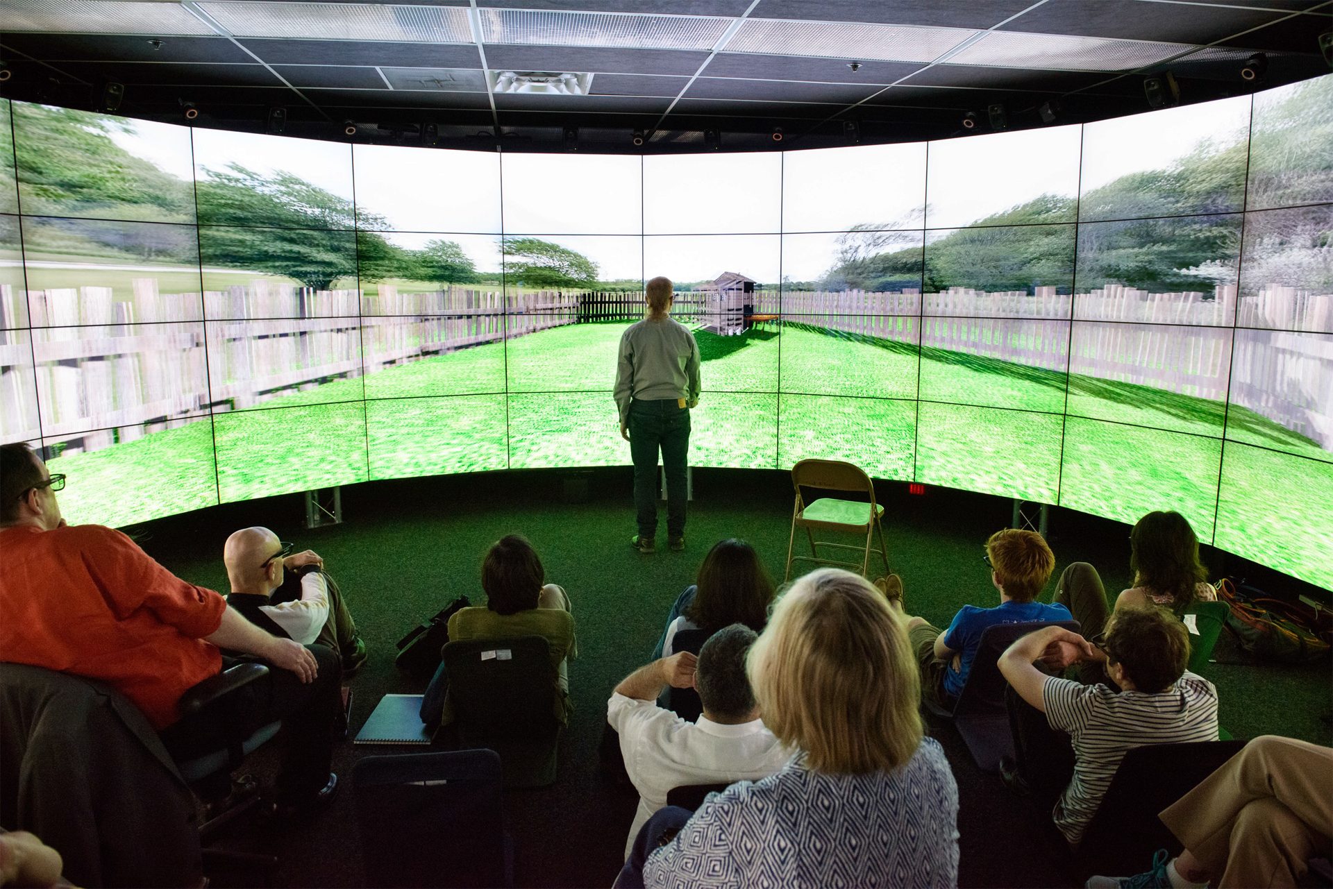 Hearts and Minds performance in the CAVE2™ panoramic virtual theater