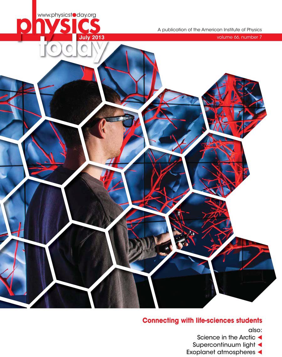 Cover of the July 2013 issue of Physics Today