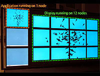 Test application running in the SAGE environment
