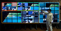 Four SAGE sessions running on LambdaVision using VisualCasting