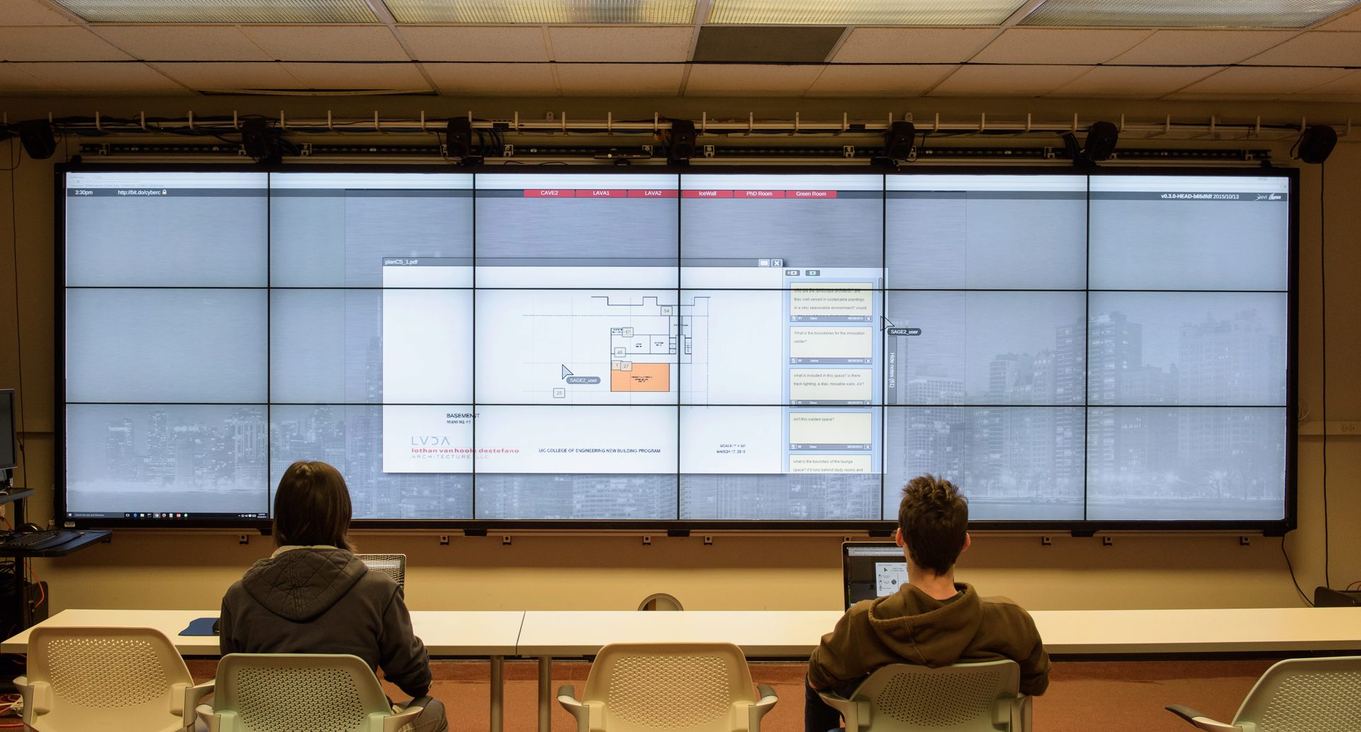 Textual annotation being used in EVL's Cyber-Commons