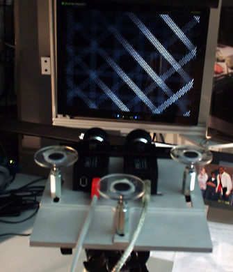 Experimental apparatus for capturing stereo images