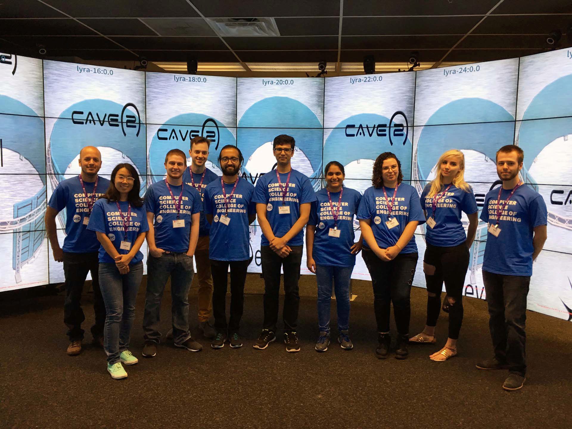 EVL student volunteers